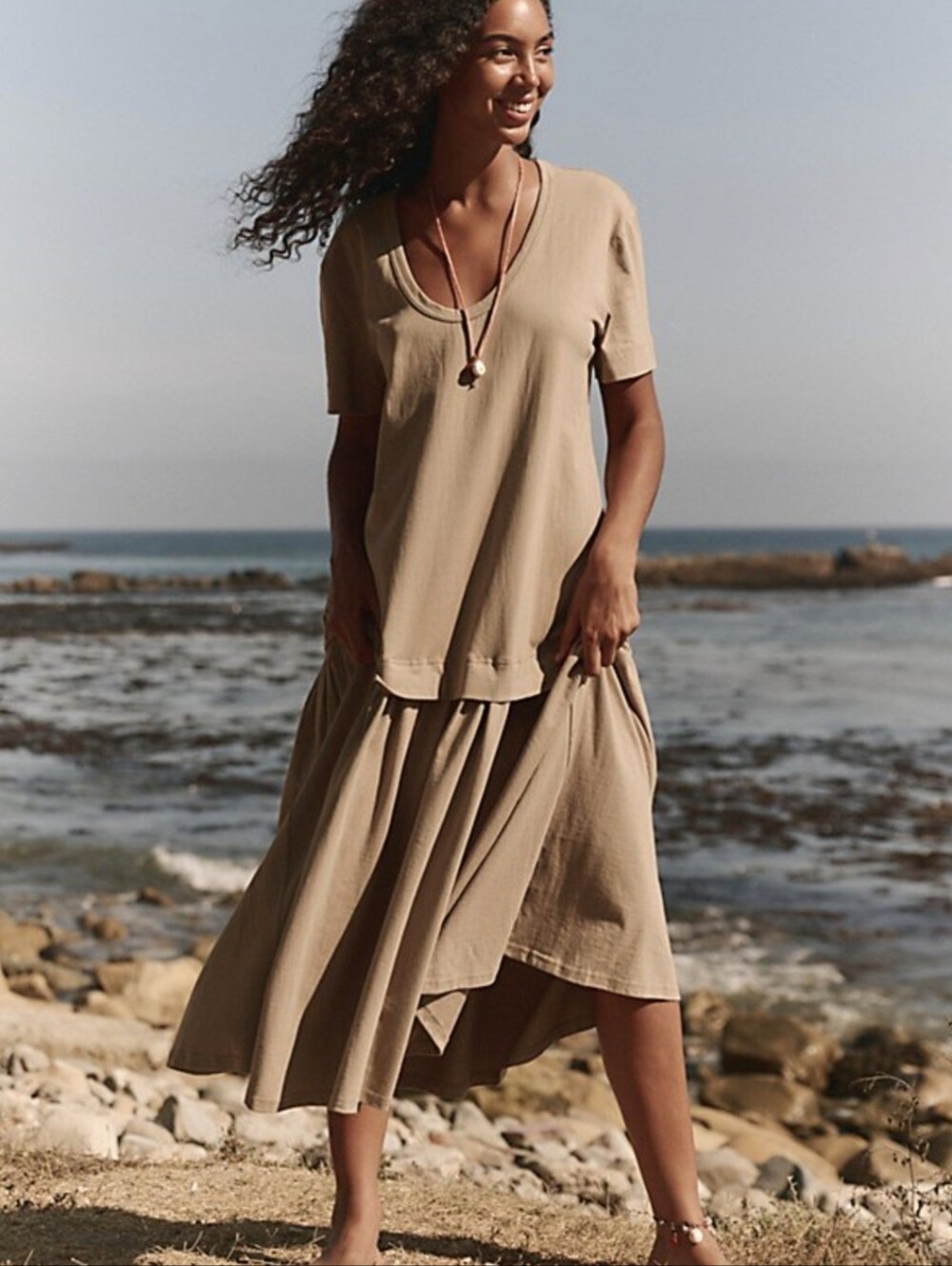 Free People Herron Drop-waist Maxi Dress